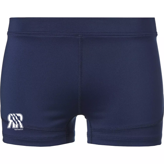 Navy and White Active Shorts