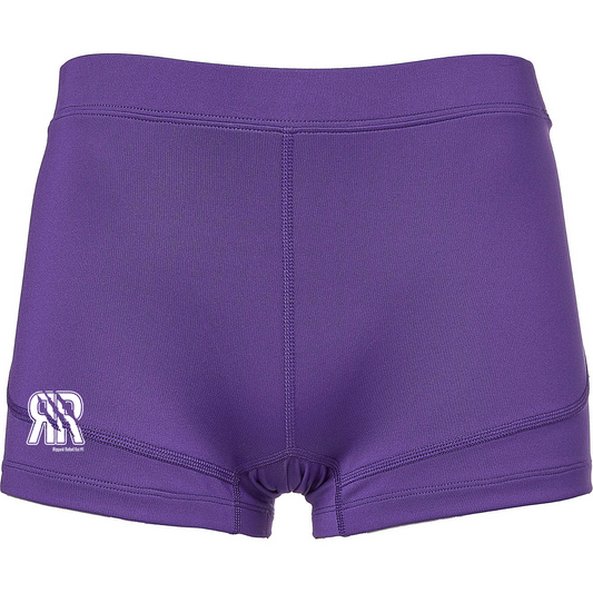 Purple and White Active Shorts